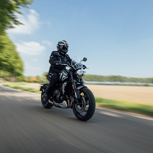 motorcycle in the countryside